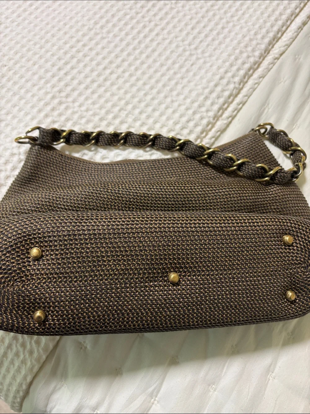 Eric Javits Woven Shoulder Bag in Brown - Stylish Everyday Tote
